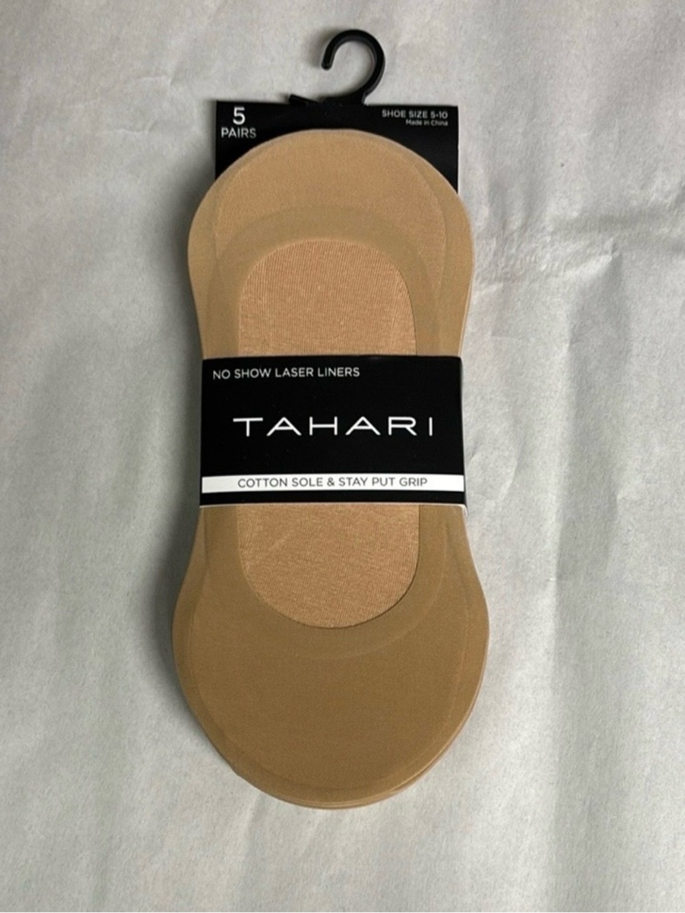 New Tahari Socks Women’s 5 Pairs Liners Socks Tan Low Cut No Show Casual Preppy - Picture 14 of 14